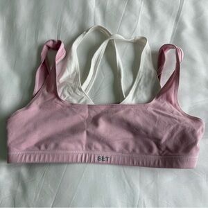 SET ACTIVE FORMCLOUD CRISS CROSS BRA in PRIMROSE - SIZE L